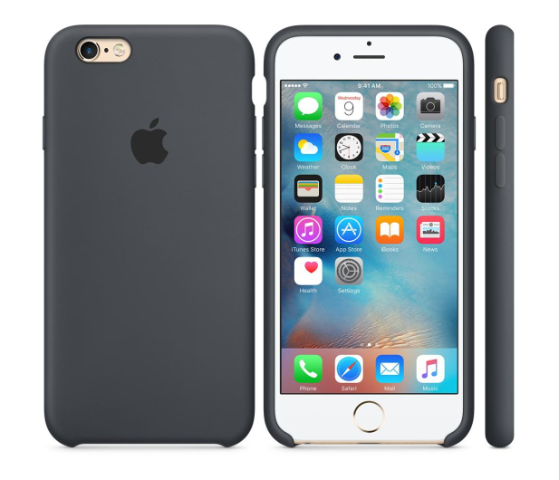 Apple iPhone 6s Silicone Case grafitowy - 259187 - zdjęcie 3